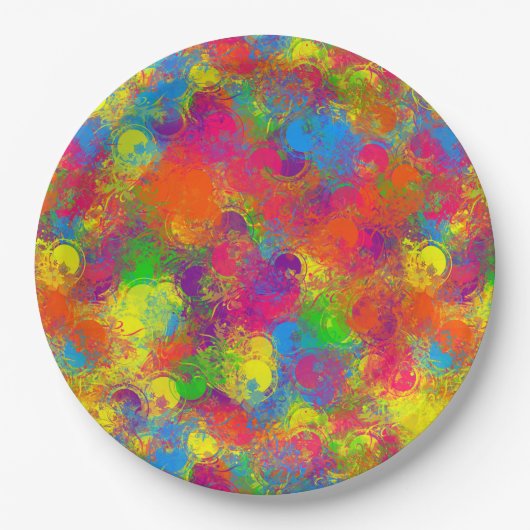 CKC Paint Can Florals PAPER PARTY TELLER (Vorderseite)