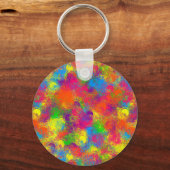 CKC Paint Can Florals Round Schlüsselanhänger (Vorderseite)