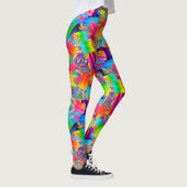CKC Party Dots-Popsicle Wirbel-Blue-LEGGINGS Leggings (Rechts)