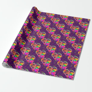 CKC-Peace, Liebe und Popsicle, Lila Geschenkwrap Geschenkpapier