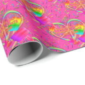 CKC-Peace, Liebe und Popsicle, Pink-Gift-Wrap Geschenkpapier (Rolleneckpunkt)