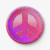 CKC, Peace Symbol 12-Paper Party Teller (Vorderseite)