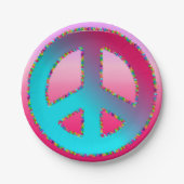 CKC, Peace Symbol 13-Paper Party Teller (Vorderseite)
