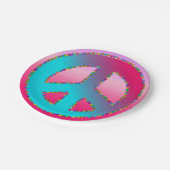 CKC, Peace Symbol 13-Paper Party Teller (Schrägansicht)