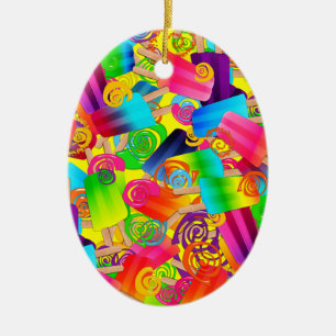 CKC Popsicle Wirbel, Gelb-OVAL ORNAMENT