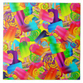 CKC Popsicle Wirbel Gelbe-Quadrat TILE L Fliese (Vorderseite)