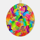 CKC Popsicle Wirbel, Gelbe RUNDE ORNAMENT (Links)