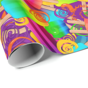 CKC Popsicle Wirbel, LILA Geschenkpapier