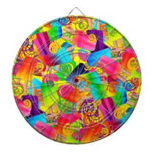 CKC-Wirbel, Gelb-DARTBOARD Dartscheibe