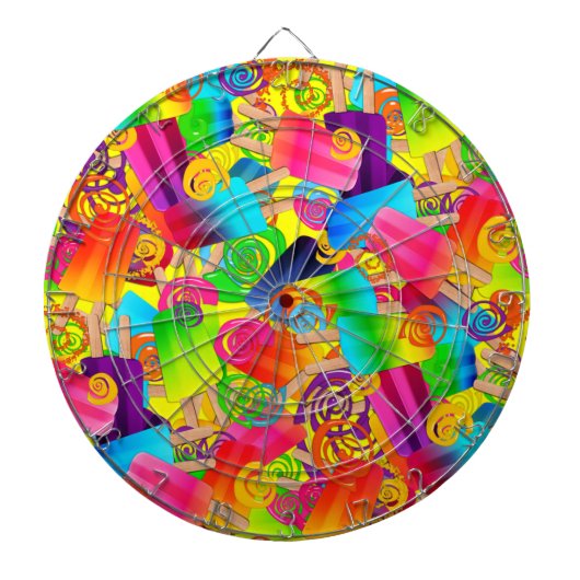 CKC-Wirbel, Gelb-DARTBOARD Dartscheibe (vorne)