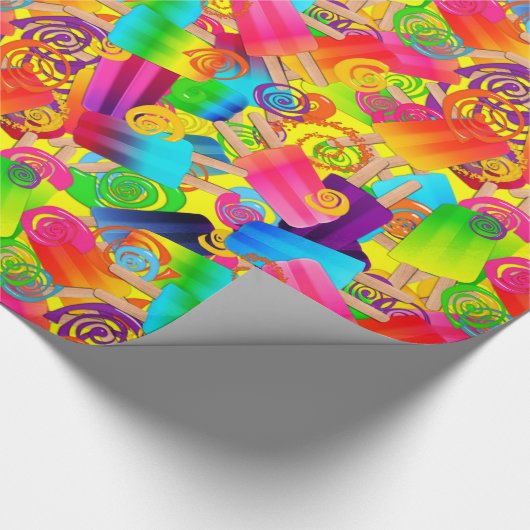 CKC-Wirbel, Gelb-Geschenkpapier Geschenkpapier (Ecke)