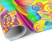 CKC-Wirbel, Gelb-Geschenkpapier Geschenkpapier (Rolleneckpunkt)