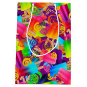 CKC-Wirbel, Lila Geschenktasche Mittlere Geschenktüte (Rückseite)