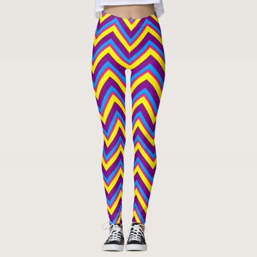 CKC-Zickzack-16-LEGGINGS Leggings (Vorderseite)