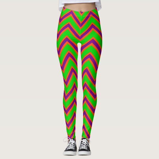 CKC-Zickzack-8-LEGGINGS Leggings (Vorderseite)