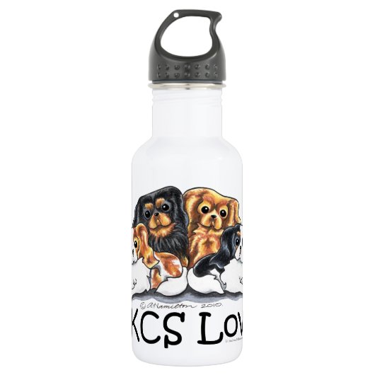 CKCS Lover Trinkflasche (Vorderseite)