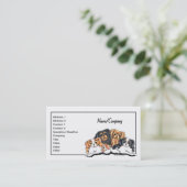 CKCS Pet Business Cards Visitenkarte (Stehend Vorderseite)