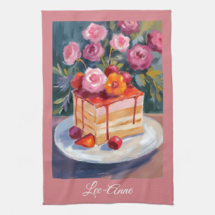 Cke & Flowers Wasserfarbe – gemütliche Dekoration Geschirrtuch