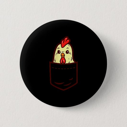 Cket Chicken Whisperer Cute Ultry Farm Animal Farm Button (Vorderseite)