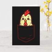 Cket Chicken Whisperer Cute Ultry Farm Animal Farm Karte (Gelbe Blume)