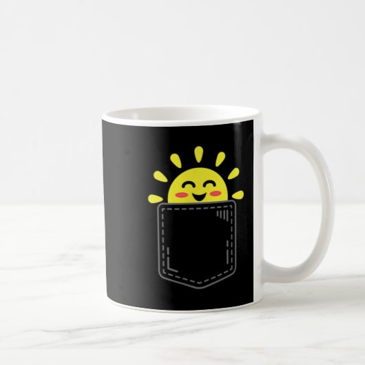 Cket Of Sunshine Happy Summer Sun Motivational Ins Kaffeetasse (Rechts)