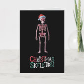 Ckhristmas Skeleton Karte (Vorderseite)