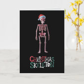 Ckhristmas Skeleton Karte (Gelbe Blume)
