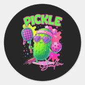 Ckle Ballin Cute Ckleball Women Girls Ckleball Lov Runder Aufkleber (Vorderseite)