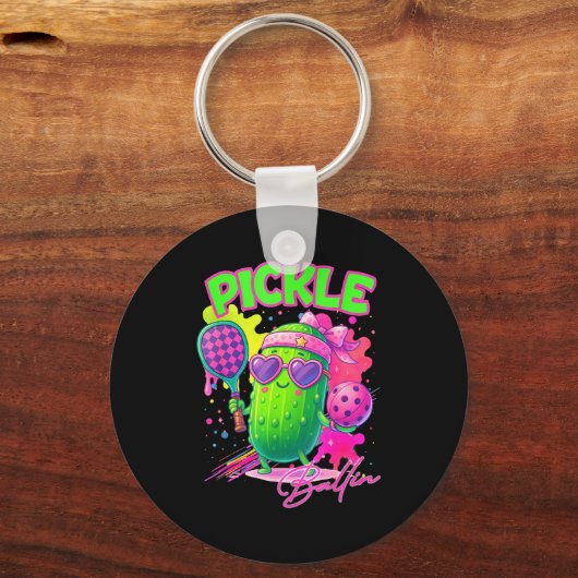 Ckle Ballin Cute Ckleball Women Girls Ckleball Lov Schlüsselanhänger (Vorderseite)