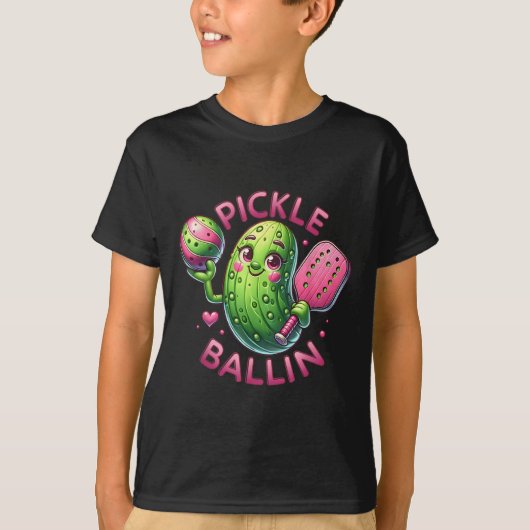 Ckle Ballin Cute Ckleball Women Girls Ckleball Lov T-Shirt (Vorderseite)