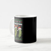 Ckle Lovers Funny Christmas Pajama Family Grandma Kaffeetasse (Vorderseite Links)