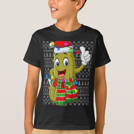 Ckle Ugly Xmas Lighting Santa Ckle Christmas T Shi T-Shirt (Vorderseite)