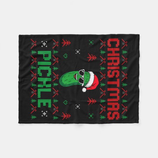 Ckle Wearing Santa Hat Xmas Party - Ugly Christmas Fleecedecke (Vorderseite (Horizontal))