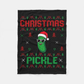 Ckle Wearing Santa Hat Xmas Party - Ugly Christmas Fleecedecke (Vorderseite)