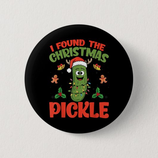 Ckle Weihnachtsmann Hut Weihnachtsbeleuchtung Ich Button (Vorderseite)