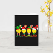 Ckleball Players Christmas Holiday Merry Christmas Karte (Gelbe Blume)