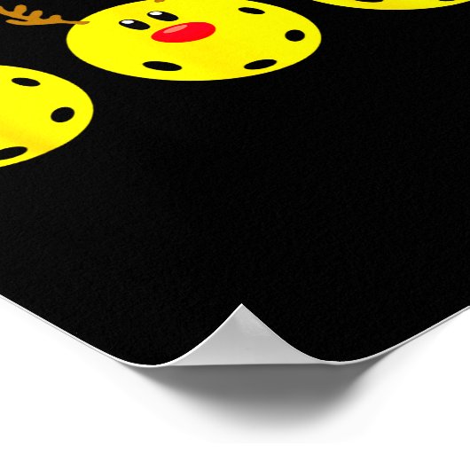 Ckleball Santa Snowman Reindeer Christmas Ornament Poster (Ecke)