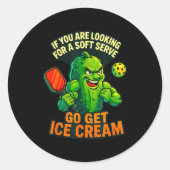 Ckleball Serve  Runder Aufkleber (Vorderseite)