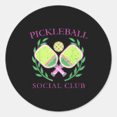 Ckleball Social Club Enthusiasts _ Fun Srt Lovers Runder Aufkleber (Vorderseite)