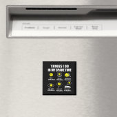 Ckleball Things I Do In My Spare Time, Funny Ckleb Magnet (In Situ (Geschirrspüler))