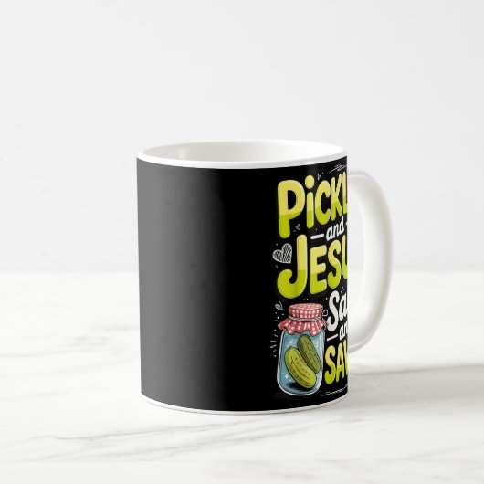Ckles And Jesus Salty And Saved Kaffeetasse (VorderseiteRechts)