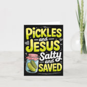 Ckles And Jesus Salty And Saved Karte (Vorderseite)