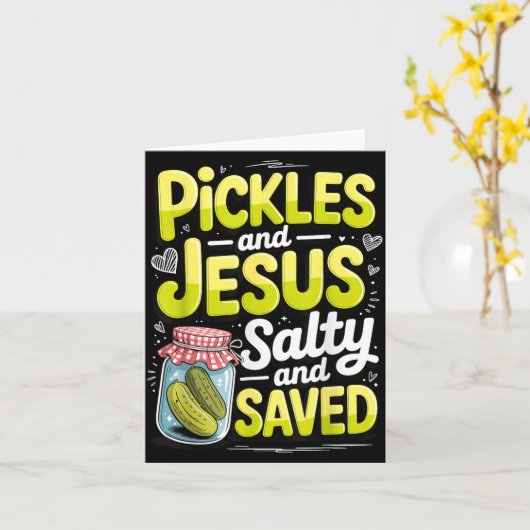 Ckles And Jesus Salty And Saved Karte (Gelbe Blume)