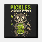 Ckles And Panic Attacks Raccoon Trash Panda Funny Magnet (Vorne)