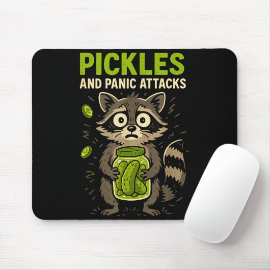 Ckles And Panic Attacks Raccoon Trash Panda Funny  Mousepad (Mit Mouse)