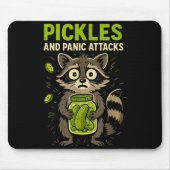 Ckles And Panic Attacks Raccoon Trash Panda Funny  Mousepad (Vorne)