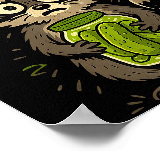 Ckles And Panic Attacks Raccoon Trash Panda Funny Poster (Ecke)