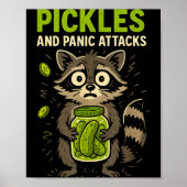 Ckles And Panic Attacks Raccoon Trash Panda Funny Poster (Vorne)