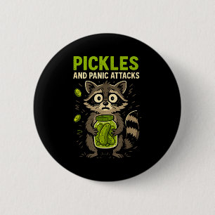 Ckles und Panikattacken Waschbär Funny Button