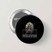 Ckleween Ckleball Halloween Kostüm Skeleton Goth Button (Vorne & Hinten)